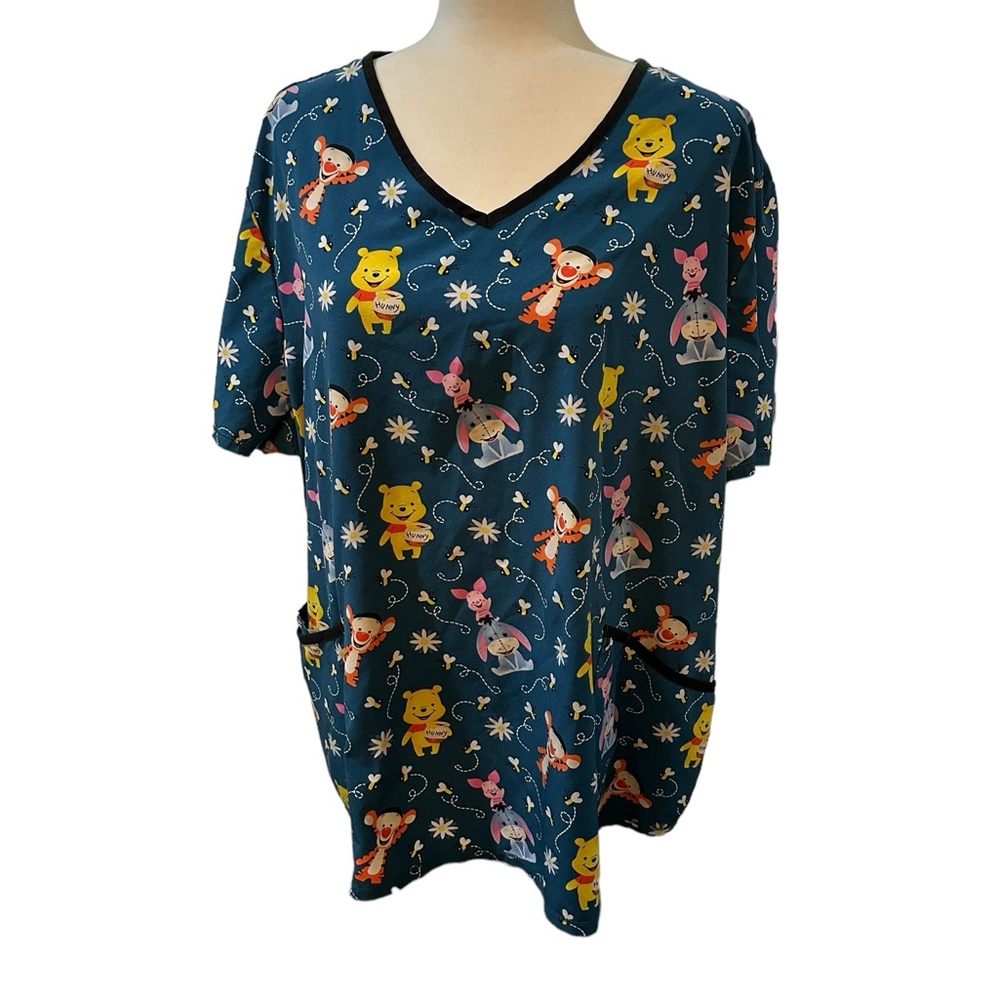 Disney Winnie the‎ Pooh scrub top plus size